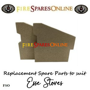 Esse 200 PAIR of side bricks pre 2017 stove spares at www.firesparesonline.co.uk 200-023