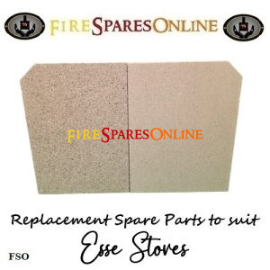 Esse 500 MF baffle bricks 525-004-VERM at www.firesparesonline.co.uk Esse 525 Baffle Bricks 230 x 180