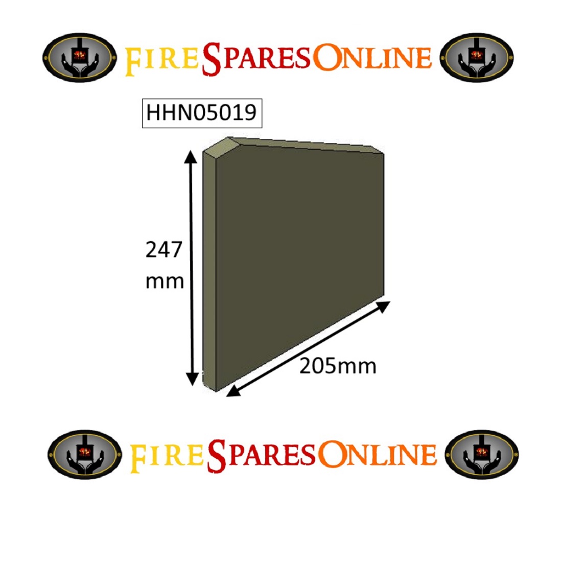Hunter Herald 5 Inset CE Side Brick - HHN05019 - Fire Spares Online
