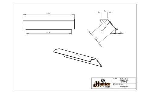 Hunter Herald 5 and 5 Slimline Mk1 Baffle HHW05010A - Fire Spares Online