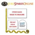 Stove heat resistant glass bespoke cut to your sizes, stove door glass, SCHOTT ROBAX®