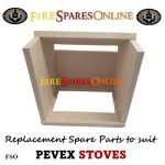 330450106 - Serenity 40 Inset Stove Brick Set, INCLUDES Baffle Brick, sides, rear + base at www.firesparesonline.co.uk