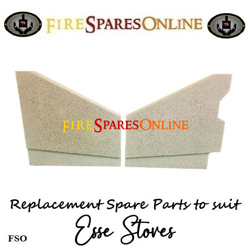 Esse 500 Vista side bricks 500-VIS-02 + 500-VIS-03 at www.firesparesonline.co.uk NON ECO VISTA 500 Sides