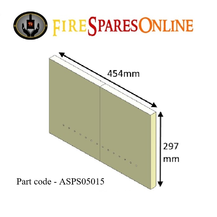 Allure 5; Aspect 5 (Eco); Aspect 5 Compact (Eco) 2 Part Rear Brick -  ASPS05015 - Fire Spares Online