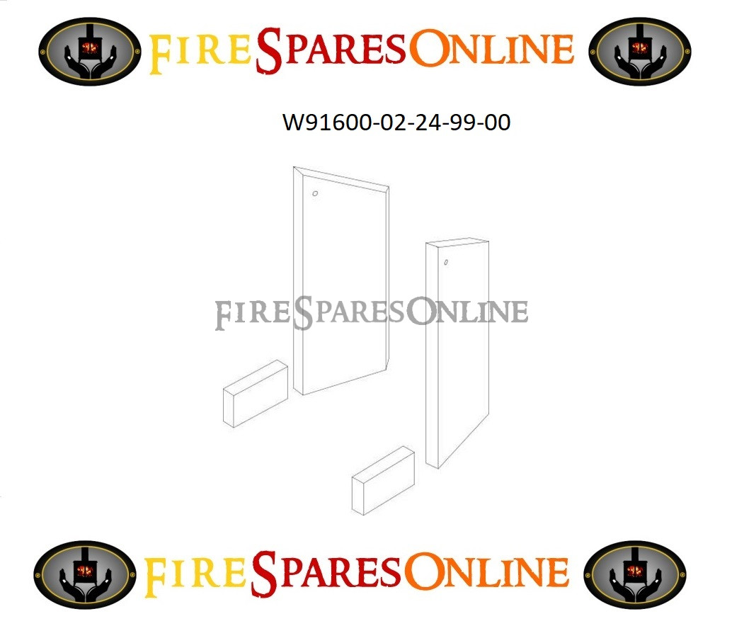 Westfire Uniq 16, 20 Side Bricks - W91600-02-24-99-00 - Fire Spares Online