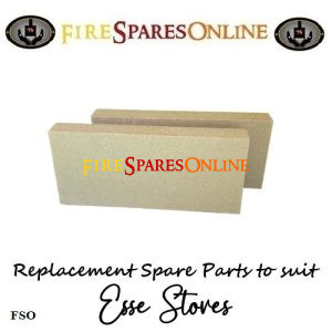 ESSE 1 Multi fuel BOTTOM SIDE Bricks FM5-041 NON-ECO at www.firesparesonline.co.uk includes 2 LOWER side bricks