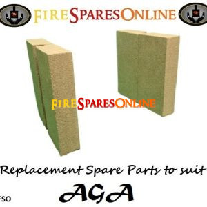 Aga Littlw Wenlock Classic Rear brick C1834 Brick set with baffle plate C1872 Throut plate