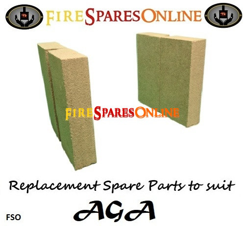 Aga Littlw Wenlock Classic Rear brick C1834 Brick set with baffle plate C1872 Throut plate