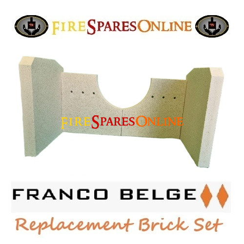 Franco Belge Monaco Mk1 spares at Fire Spares Online, Franco Belge replacement bricks, Franco Belge brick set 134062, 1340605 Franco Belge Monaco Mk1 spares at Fire Spares Online, Franco Belge replacement bricks, Franco Belge brick set 134062, 1340605