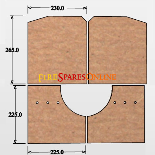 Franco Belge Monaco Mk1 spares at Fire Spares Online, Franco Belge replacement bricks