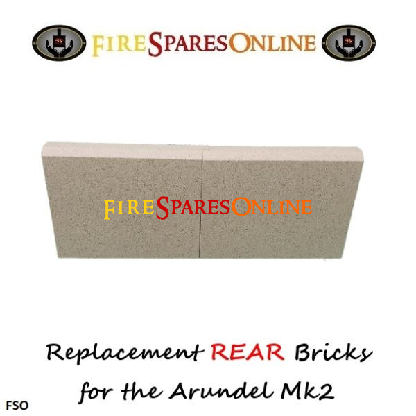 Flavel Arundel Mk2 REAR BRICKS Brick, Portway Arundel Mk 2 REAR Brick Set at firesparesonline