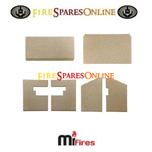 MI Fires Grisedale LARGE BRICK SET including base and baffle brick @ www.firesparesonline.co.uk
