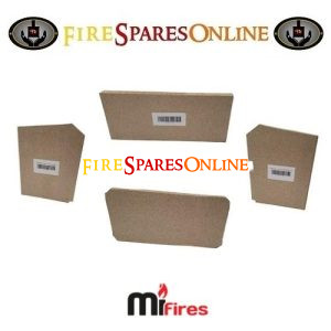 Solway LARGE stove brick set - complete set for the Solway by MI Fires at www.firesparesonline.co.uk