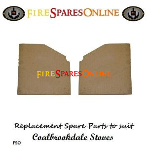 Coalbrookdale Little Wenlock MKI Boiler Stove Side Bricks C1027 - C1029