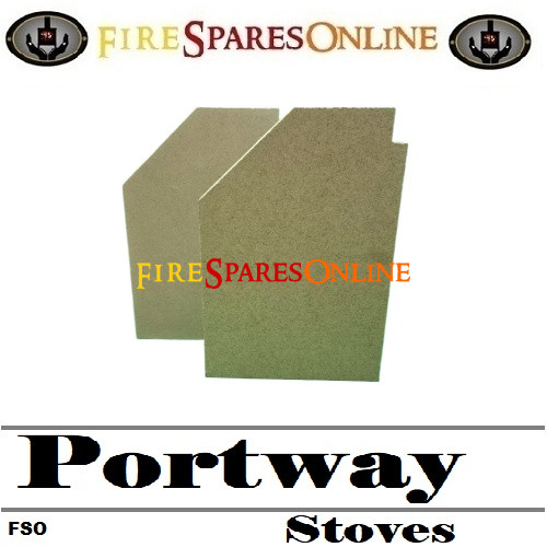 Portway Stove Side Fire Bricks, STOVE SIDE LINER, B-125790
