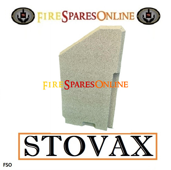 HUM35.4 Huntingdon 35 Left hand side Fire brick - Dimensions 206 x 348 x 45mm - vermiculite stove bricks. Back Face of brick