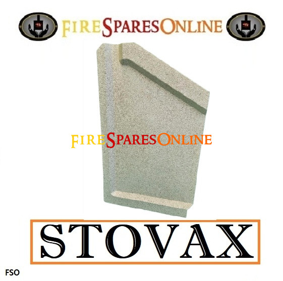 HUM35.4 Huntingdon 35 Left hand side Fire brick - Dimensions 206 x 348 x 45mm - vermiculite stove bricks.