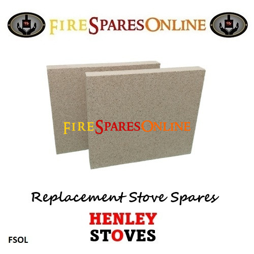 Henley Burnbright 6.7kw Multifuel Eco Rear Bricks part of BR229 www.firesparesonline.co.uk