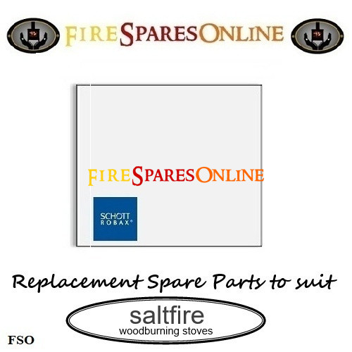 EKOL Adept - 380mm x 328mm x 4mm FLAT GLASS at www.firesparesonline.co.uk