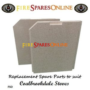 Coalbrookdale Little Wenlock Stove Brick Side Bricks Pair - C1026 - C1028