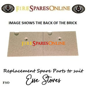 Esse 500 SE Back bricks MF525-003 at www.firesparesonline.co.uk with single hole back view of brick