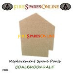 Coalbrookdale Darby Vermiculite Side Brick Left Hand Side Brick C1023 - D-500-LH, Replacement Side Brick, Rear Face