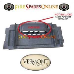 VERMONT INTREPID II UPPER FIRE BACK 1306703A also showing the combustion throat hood 1306763